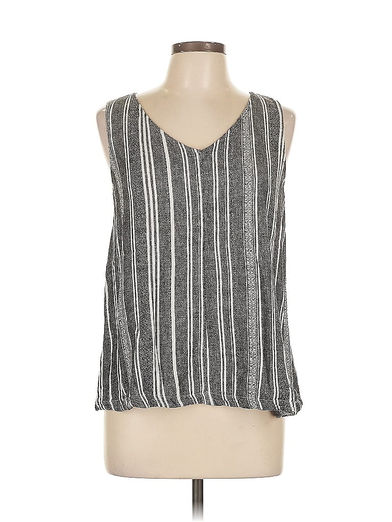 Pre-owned Unbranded Sleeveless Blouse In Gray
