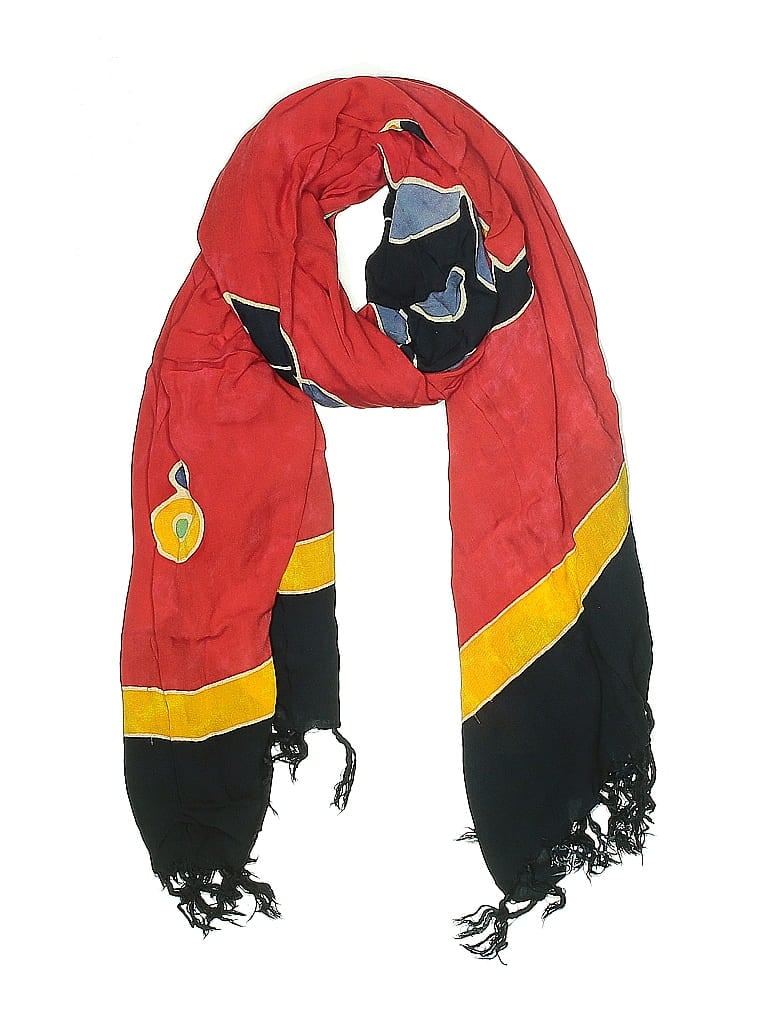 Pre-owned Unbranded Scarf In Red