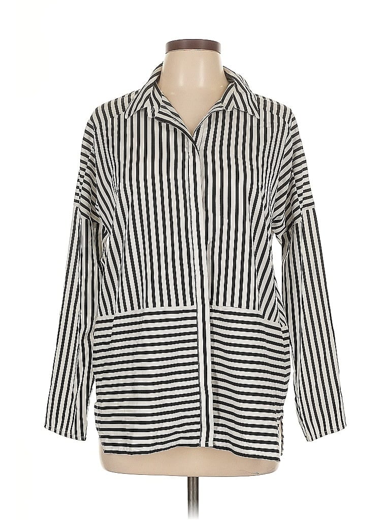 Pre-owned Black Tape_ 3/4 Sleeve Blouse In Black