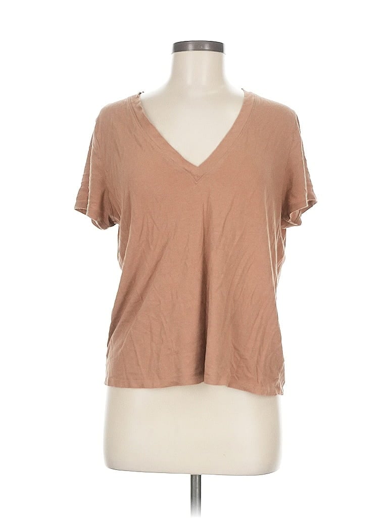 A NEW DAY Pre-owned Short Sleeve T-shirt In Brown