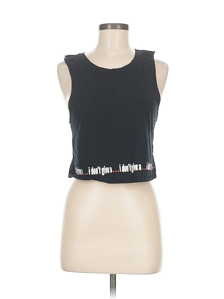 Pre-owned Fabletics Sleeveless T-shirt In Black
