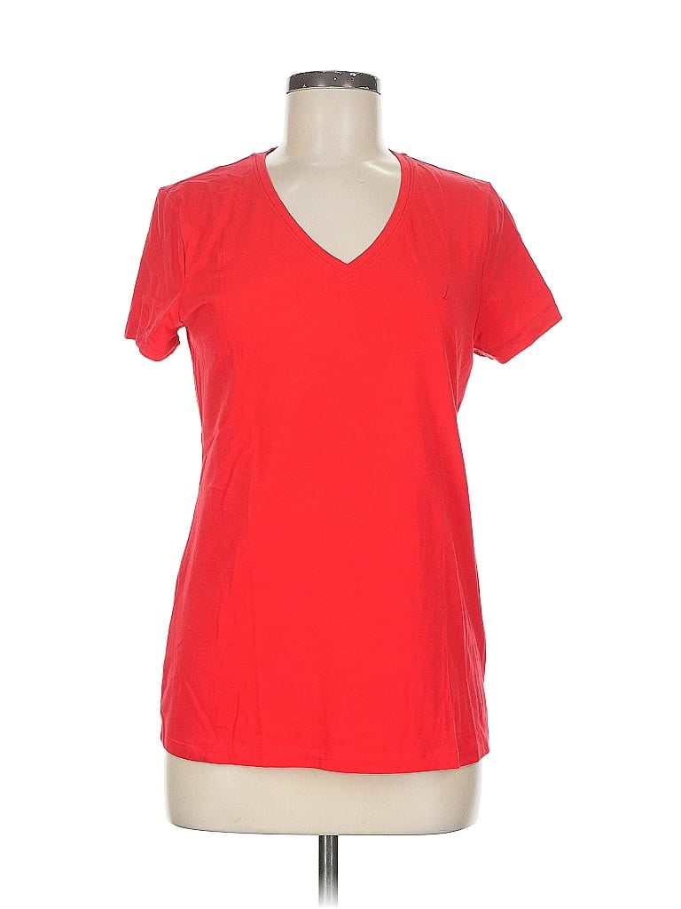 Pre-owned Nautica Short Sleeve T-shirt In Red