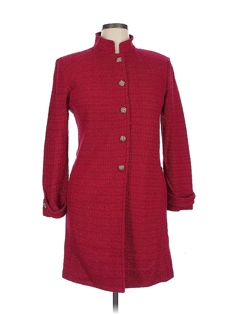 Pre-owned St John Coat In Red