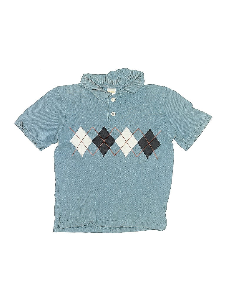 Click to view more detailed imagery on our partner's website Pre-owned Gymboree Kids' Short Sleeve Button Down Shirt In Blue