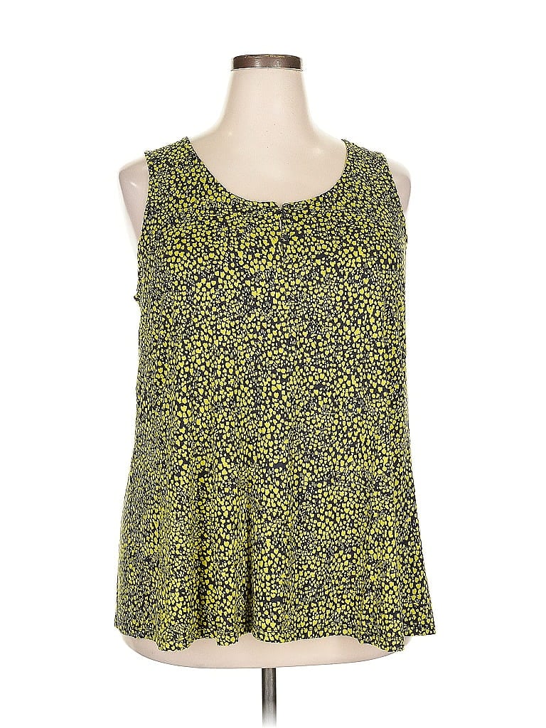 Avenue Tank Top Yellow Strapless Neckline Tops In Yellow