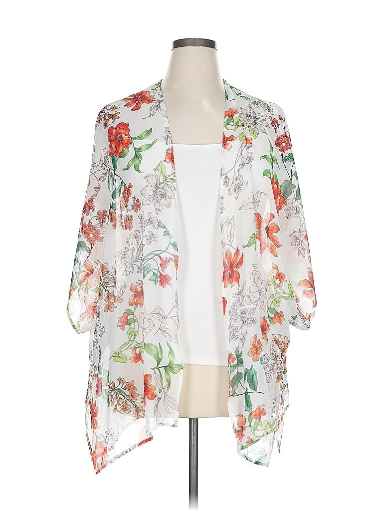 Pre-owned Ambiance Kimono In White