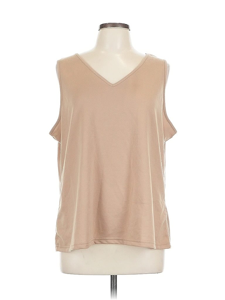 Nydj Sleeveless Blouse In Brown