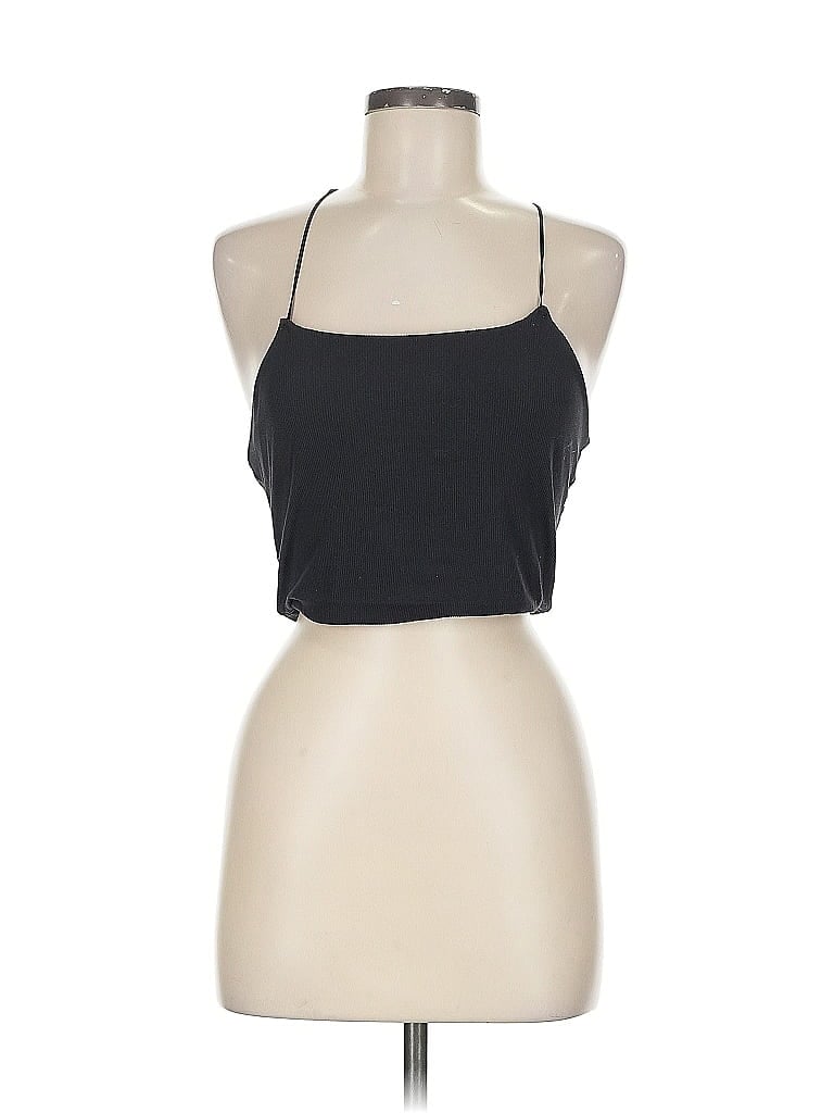 NIKE Pre-owned Tank Top Black Halter Neckline Tops