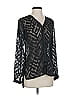 Etcetera 100% Polyester Black Long Sleeve Blouse Size 0 - photo 1
