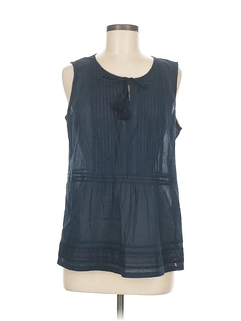 Click to view more detailed imagery on our partner's website Pre-owned Jjill Sleeveless Blouse In Blue