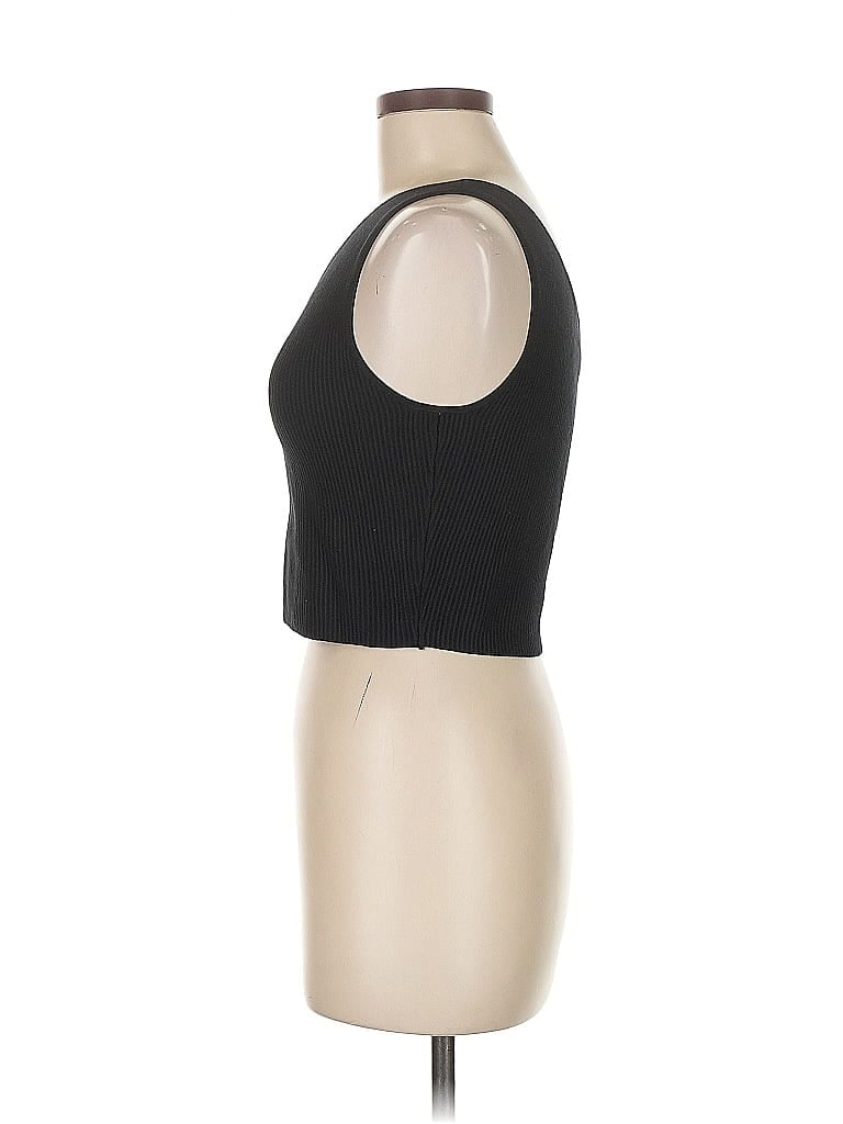 Pre-owned The Drop Sleeveless Top Black Halter Neckline Tops