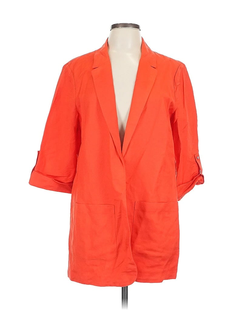 Pre-owned Chaus Blazer Jacket In Orange