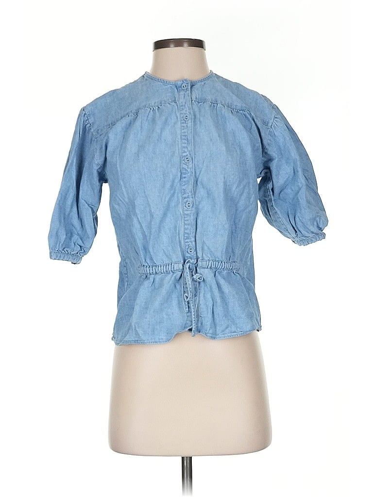 Pre-owned Joie 3/4 Sleeve Blouse In Blue