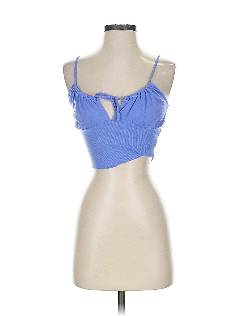 Click to view more detailed imagery on our partner's website Pre-owned Pacsun Tank Top Blue Strapless Neckline Tops