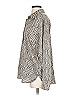 Sanctuary 100% Polyester Chevron-herringbone Silver Long Sleeve Blouse Size XS - photo 5