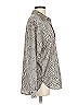 Sanctuary 100% Polyester Chevron-herringbone Silver Long Sleeve Blouse Size XS - photo 4