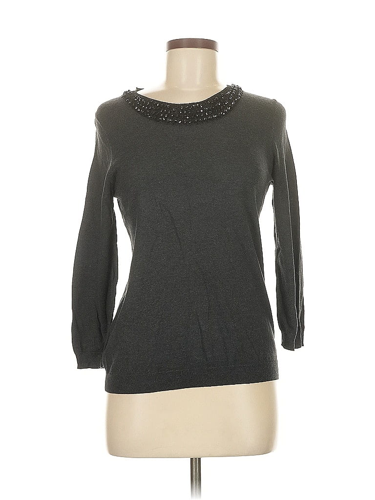 Pre-owned Ann Taylor Pullover Sweater In Gray