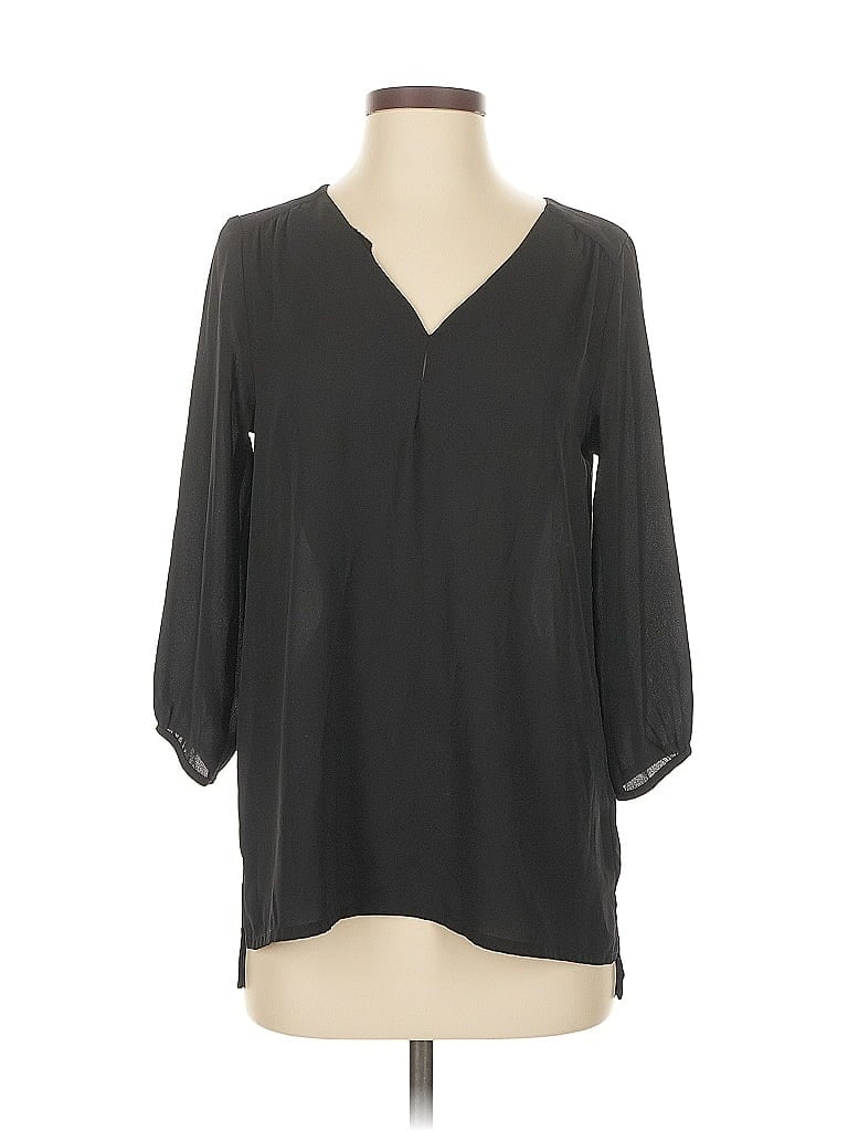 Pre-owned H&m 3/4 Sleeve Blouse In Gray