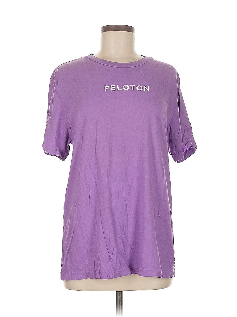Click to view more detailed imagery on our partner's website Pre-owned Peloton Short Sleeve T-shirt In Purple