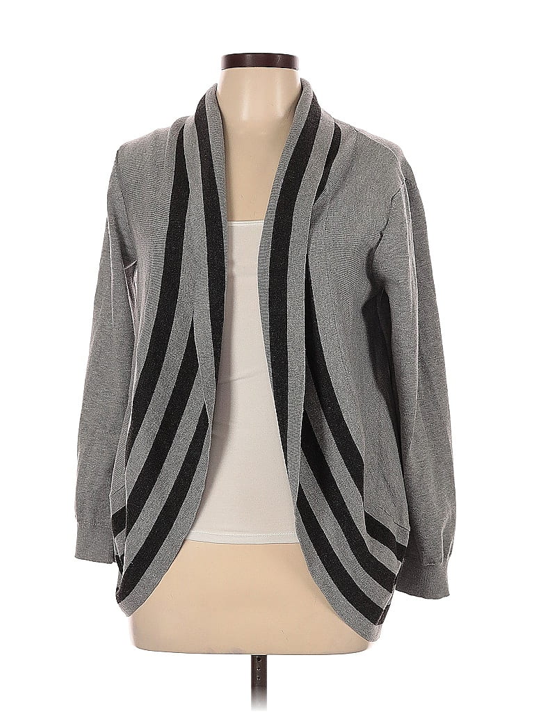 Pre-owned Assorted Brands Cardigan Sweater In Gray