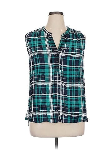 Fun2Fun Sleeveless Button-Down Shirt (view 1)