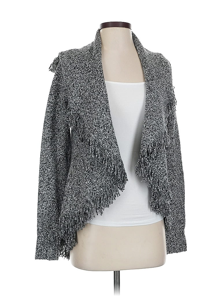 Pre-owned Caché Cardigan Sweater In Gray