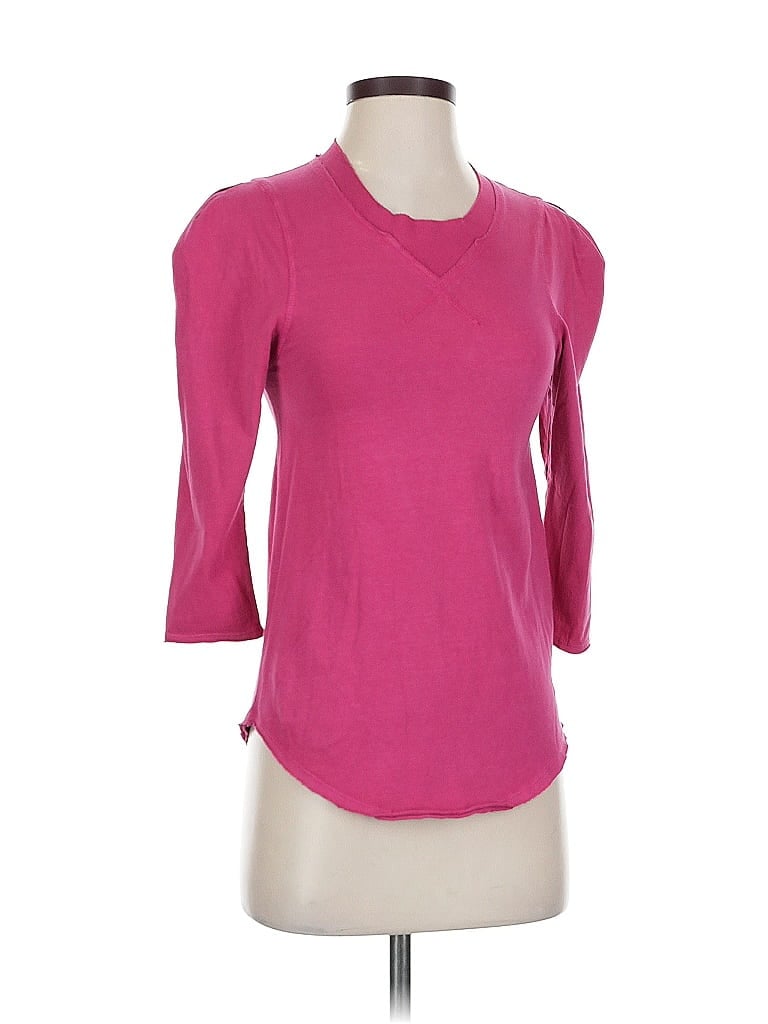 Pre-owned We The Free 3/4 Sleeve T-shirt In Pink