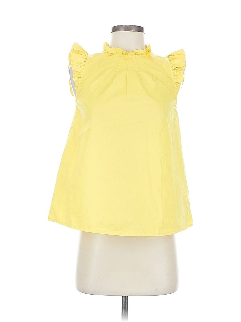Pre-owned Vineyard Vines Sleeveless Blouse In Yellow