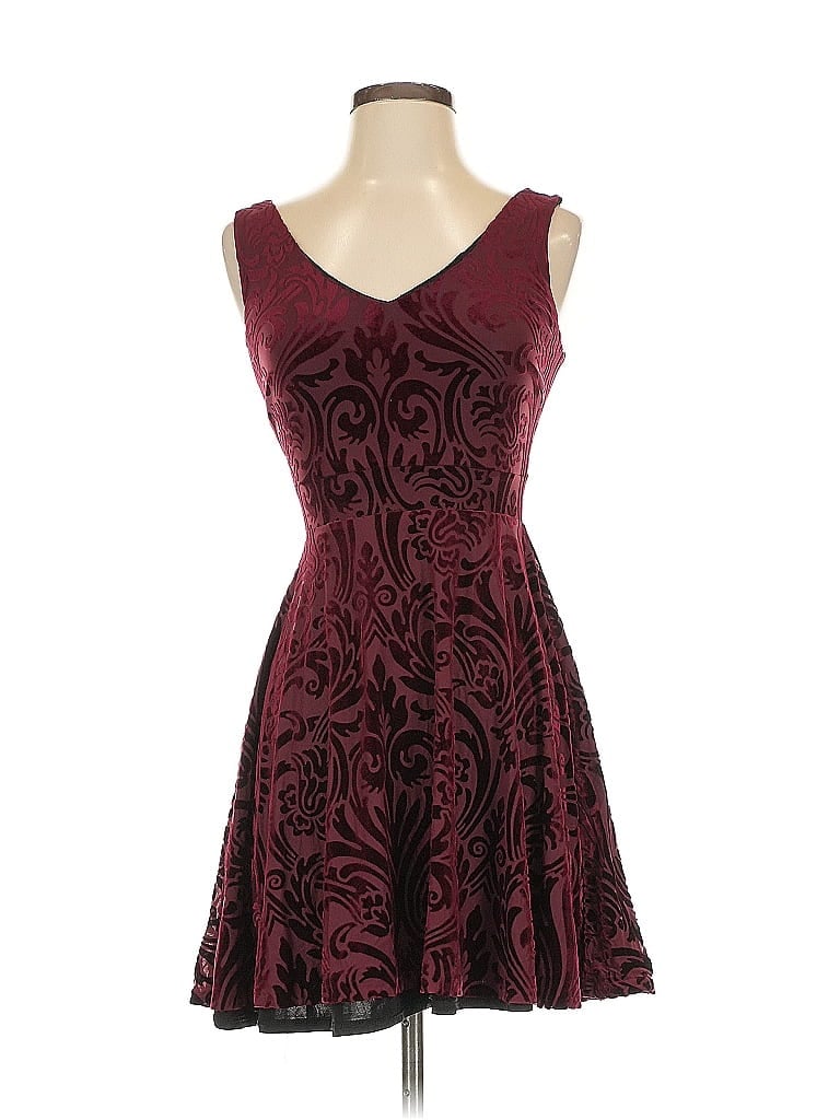 Pre-owned Love Ady Cocktail Dress In Burgundy