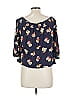 Old Navy Blue 3/4 Sleeve Blouse Size L - photo 2