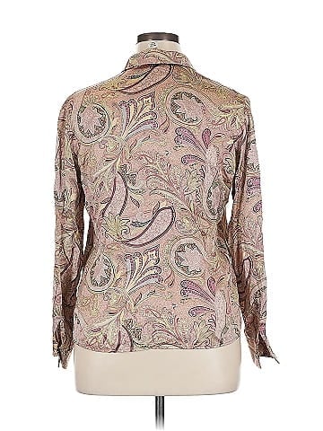 Evan Picone Long Sleeve Silk Top (view 2)