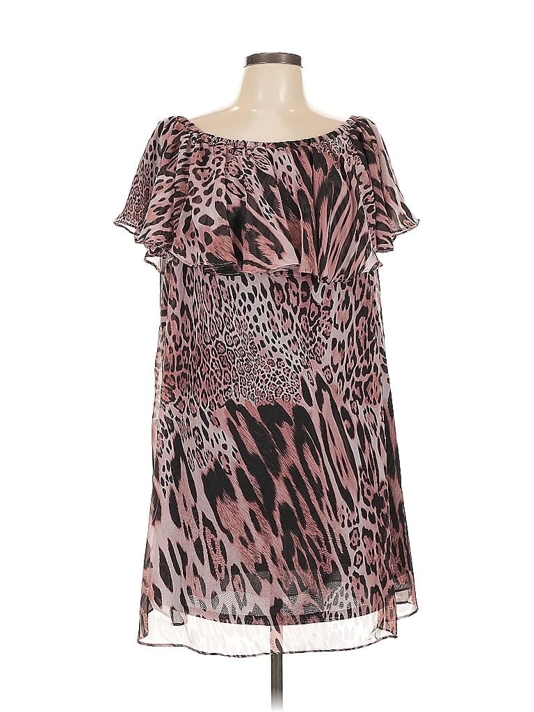 Pre-owned Jennifer Lopez Cocktail Dress In Brown