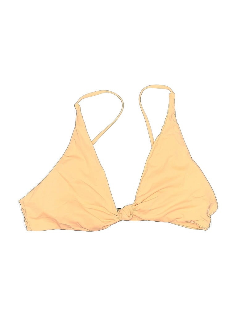 Click to view more detailed imagery on our partner's website Pre-owned Maaji Swimsuit Top Orange Solid Pattern Swimwear