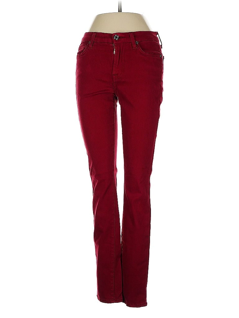 Pre-owned 7 For All Mankind Casual Pants In Red