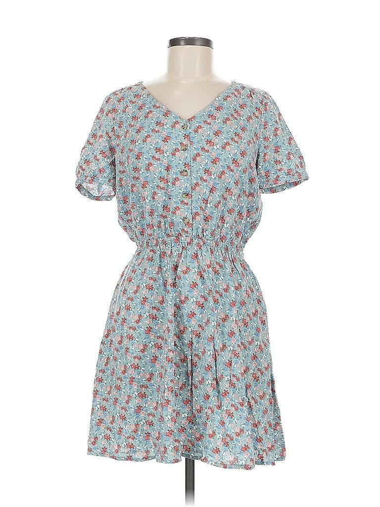 Pre-owned Copper Key Casual Dress In Blue