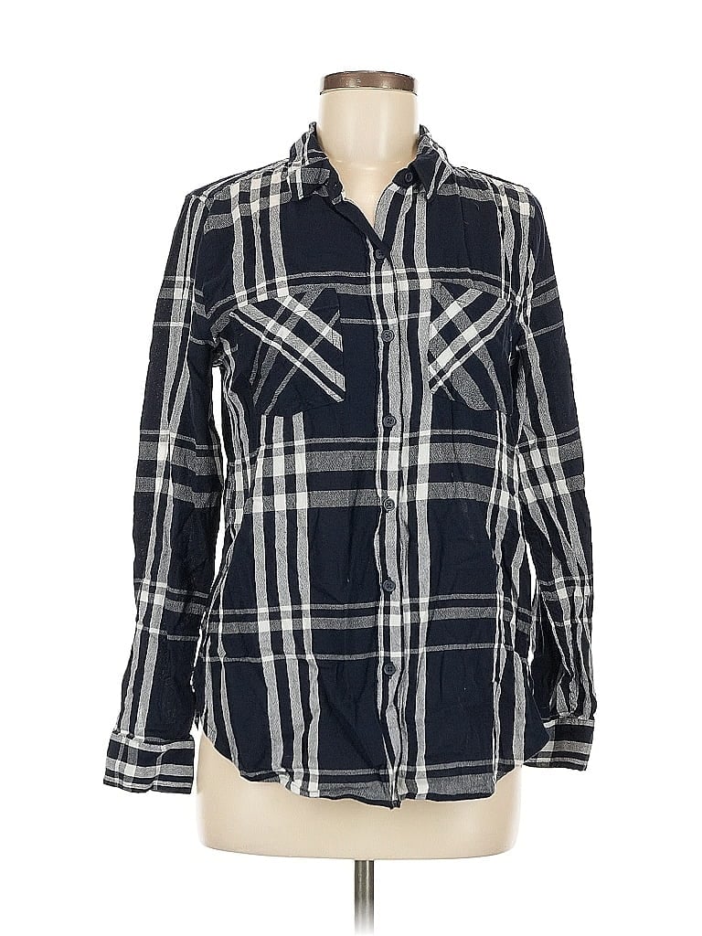 Pre-owned Lucky Brand Long Sleeve Button Down Shirt In Blue