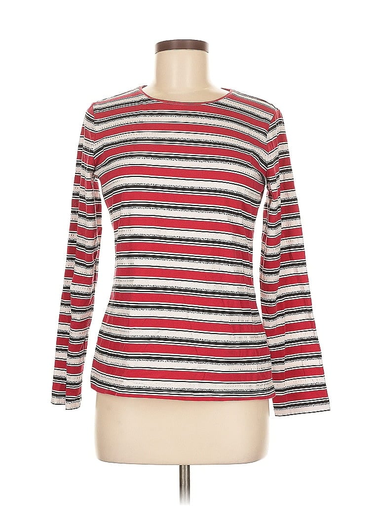 Pre-owned Talbots Outlet Long Sleeve T-shirt In Red