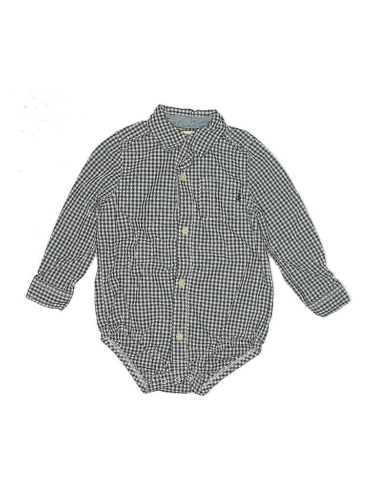 Click to view more detailed imagery on our partner's website Pre-owned Baby B'gosh Kids' Long Sleeve Button Down Shirt In Black