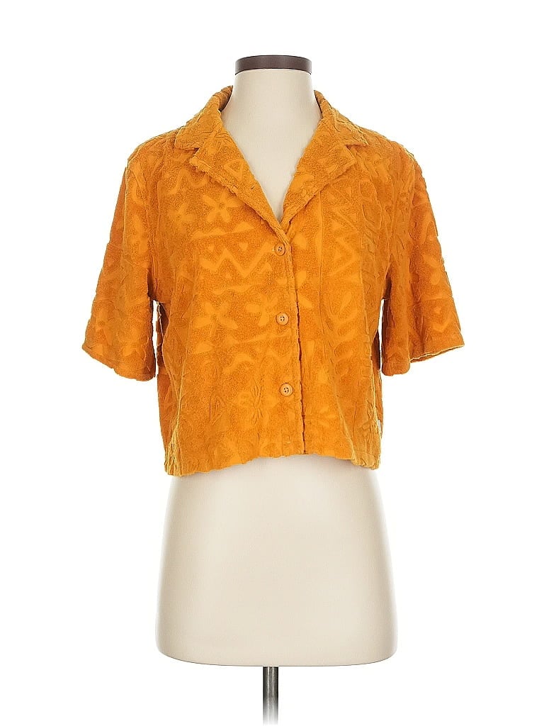 Pre-owned Quiksilver Cardigan Sweater In Orange