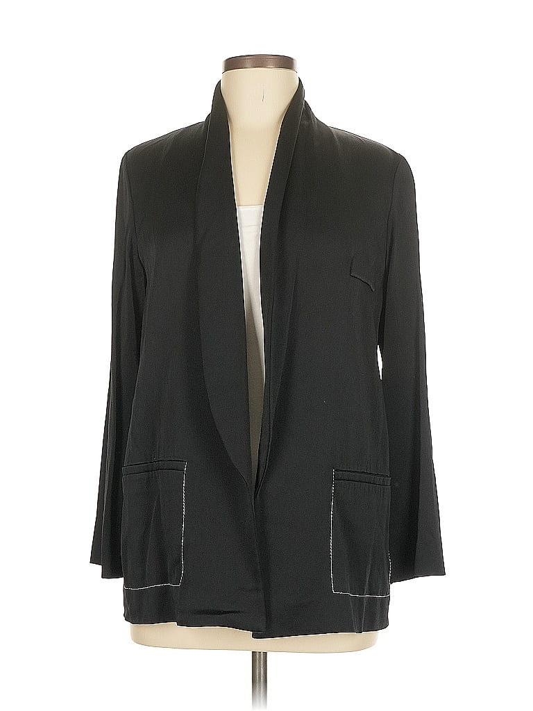 Pre-owned Zara Blazer Jacket In Black