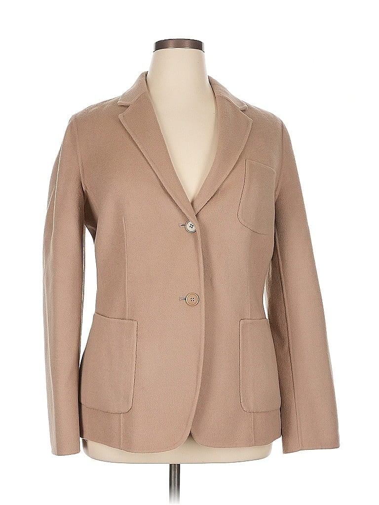 Pre-owned Talbots Wool Blazer Jacket In Brown