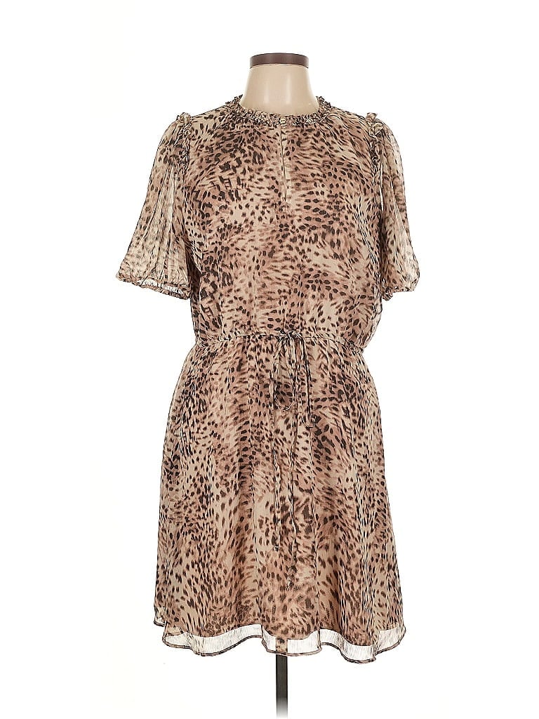 Pre-owned Ann Taylor Loft Casual Dress In Brown