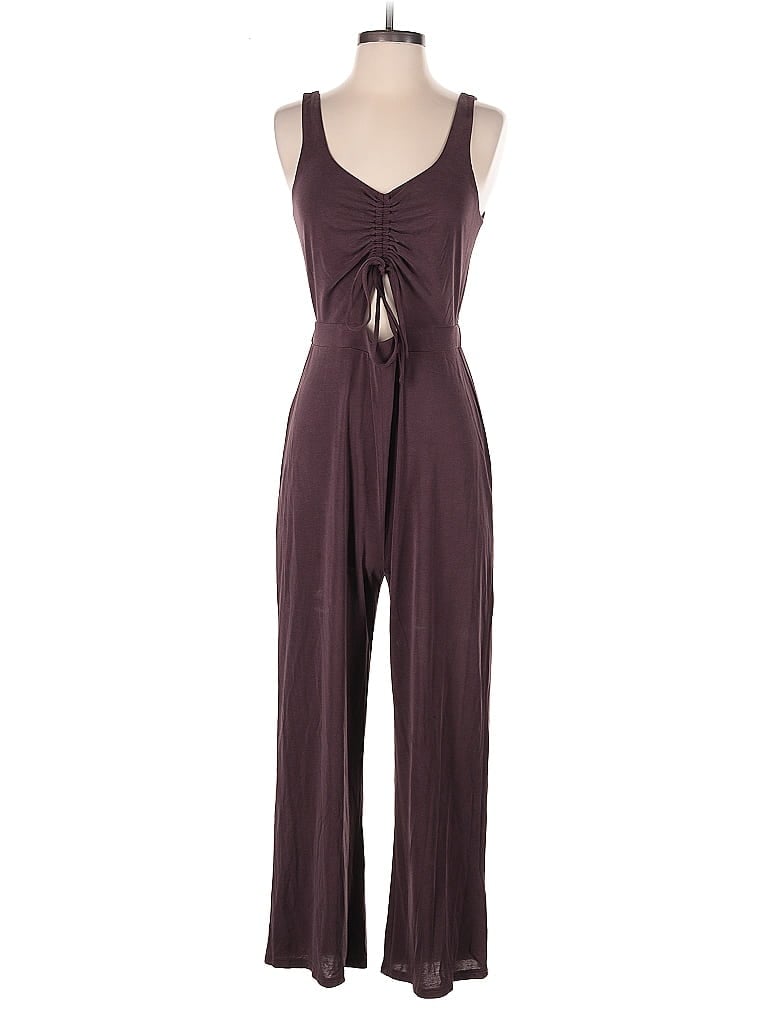 Pre-owned Express Jumpsuit In Burgundy