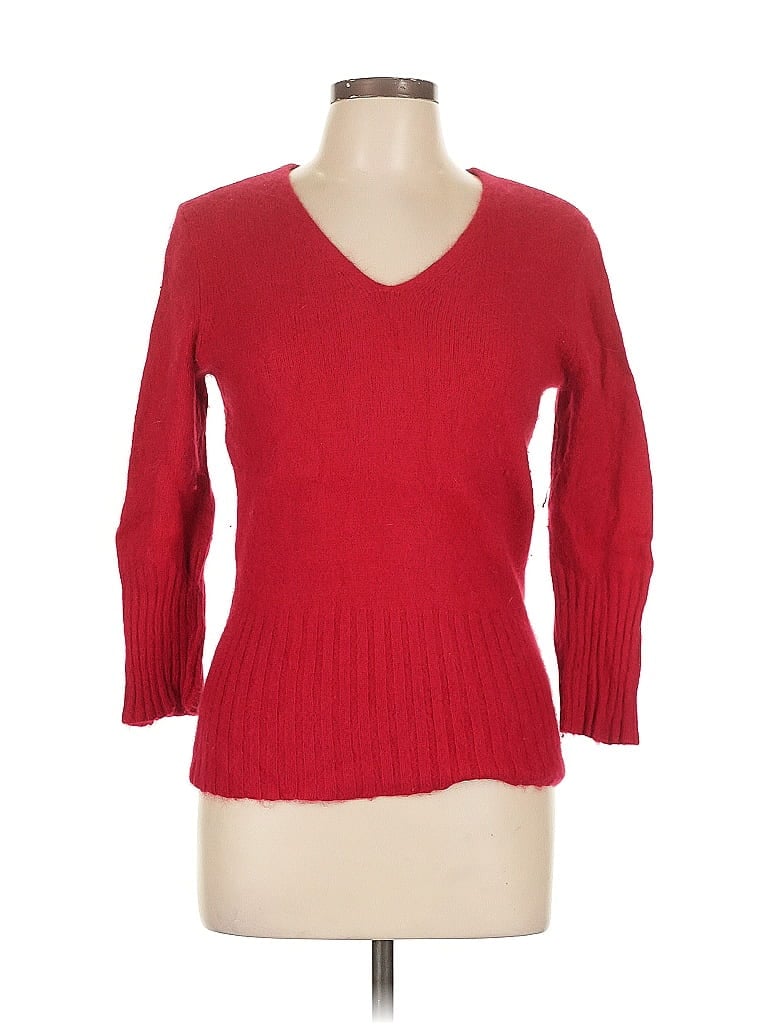 Pre-owned Apostrophe Pullover Sweater In Red