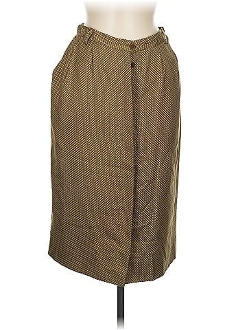 Linda Allard Ellen Tracy Silk Skirt (view 1)