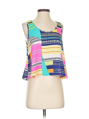 Aqua Sleeveless Blouse (view 1)