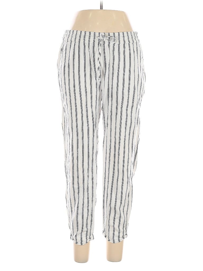 Pre-owned J.crew Factory Store Linen Pants In Silver