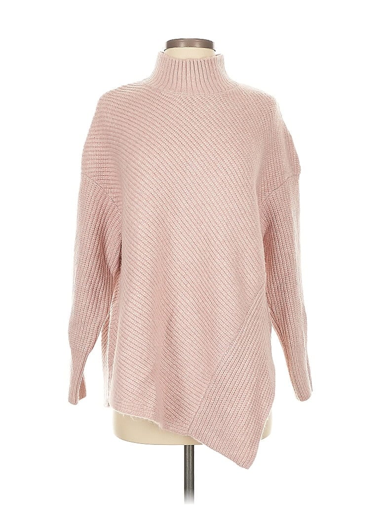 Pre-owned Express Turtleneck Sweater In Pink