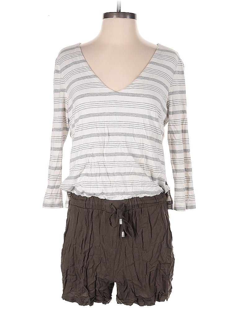 Pre-owned Elevenses Romper In Gray