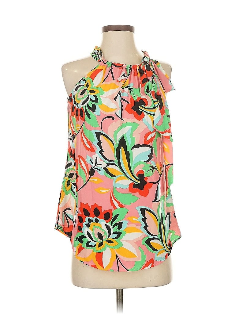 Pre-owned 7th Avenue Design Studio New York & Company Sleeveless Blouse In Orange